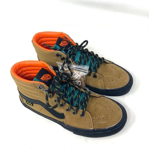 VANS Skate Sk8-Hi Outdoor Brown Shoes Nubuck Canvas Sneakers Men's VN0A5FCCY49 - Picture 3 of 10